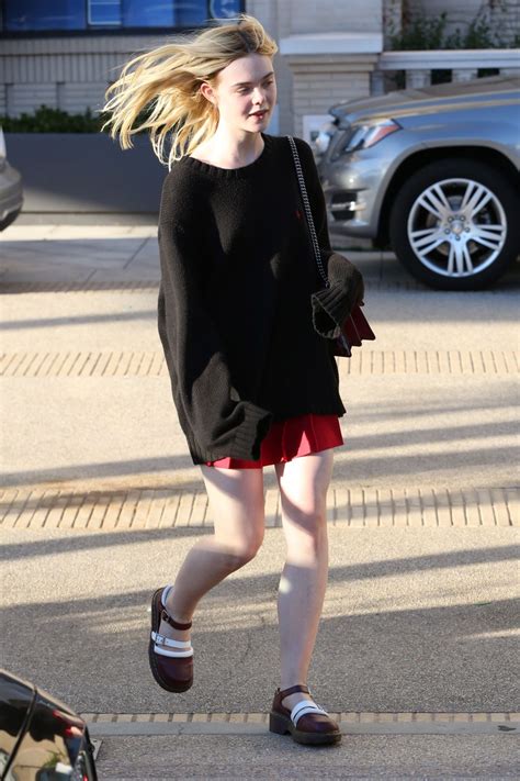 ELLE FANNING Out and About in Beverly Hills 10/29/2015 – HawtCelebs