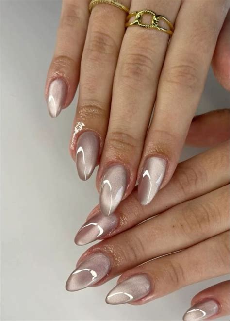 nude cat eye nails white nails cat eyes nude cat eye nails chrome