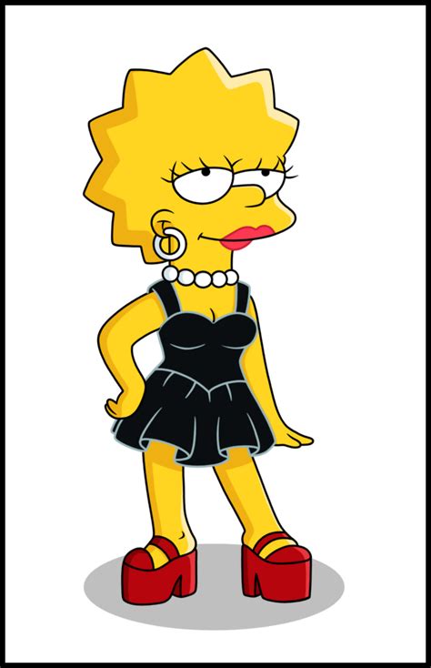 Lisa Simpson - Black Dress by C-Hats on DeviantArt