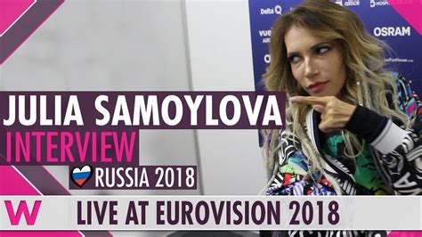 Julia Samoylova (Russia) Interview @ Eurovision 2018 | wiwibloggs - YouTube