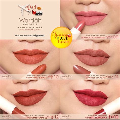 original  wardah colorfit ultralight matte lipstick korea edition