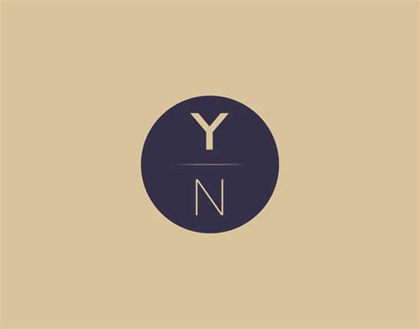 YN letter modern elegant logo design vector images 19149072 Vector Art ...