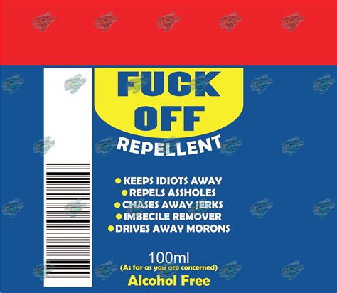 Fuck off Repellent Tumbler Wrap Digital File PNG - Etsy Canada