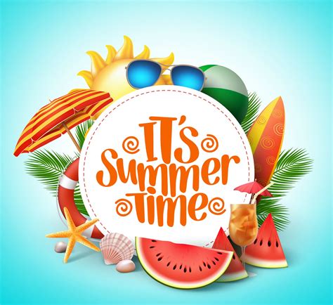 Summertime Vibes Poster with Watermelon and Sunglasses