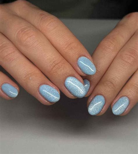Unha Azul Bebê Com Glitter - 50+ Ideias de Unha Azul Bebê para Qualquer Ocasião - Mulher Além da Mãe