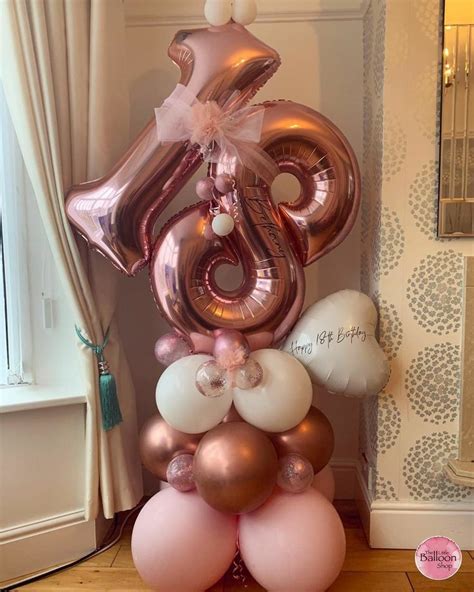 Pin on Balloons | 18th birthday decorations, Birthday balloon ...