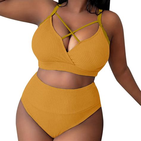 Fulorrnie 2024 Women's Sexy Plus Size Solid Color Suspender High