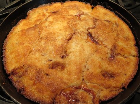 Delightful Cast Iron Peach Cobbler - Heidi's What's Burning
