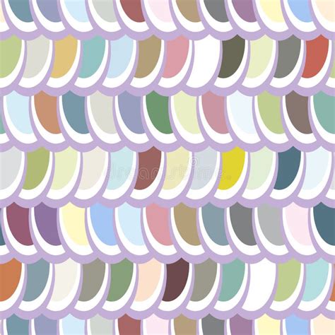 seamless multicolor elliptical pattern stock illustration