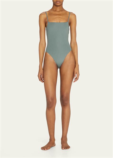 Vitamin A Jenna Bodysuit Full-Coverage One-Piece Swimsuit - Bergdorf