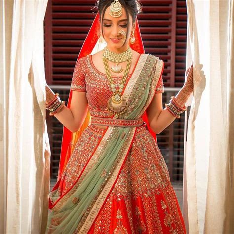 red bridal lehenga red lehenga  traditional drape  dupatta