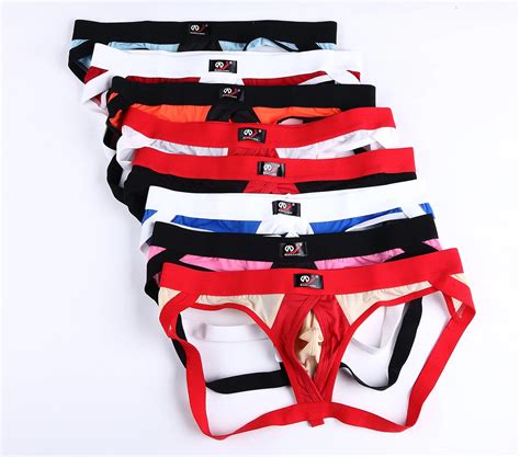 Sexy gay underwear ultra thin men's transparent Jockstrap Smooth