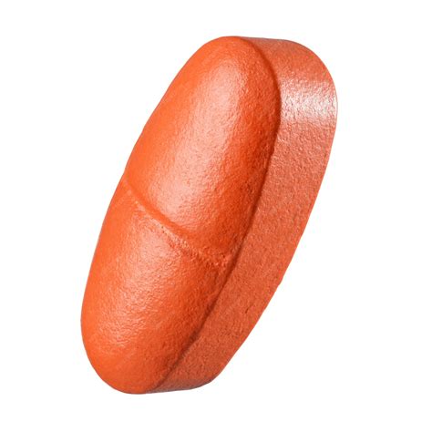 Premium Photo | Orange pill isolated