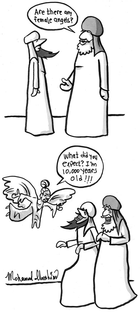 Satire: Omar asks Muhammad if female angels exist. : r/exmuslim