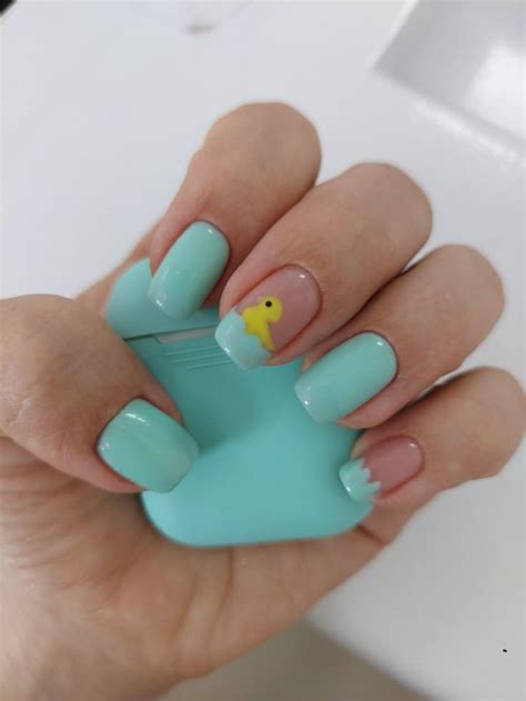 Летний маникюр 2021 | Short acrylic nails designs, Hippie nails, Gel nails