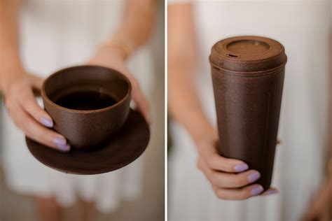 These cups are made from recycled coffee waste. They’re reusable ...