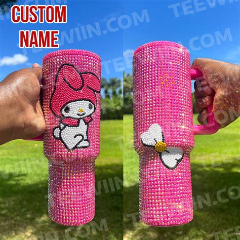 Rhinestone Bling My Melody Cartoon Custom Stanley Cup 40 oz 30 oz