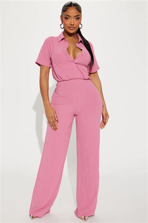 pink jumpsuit women