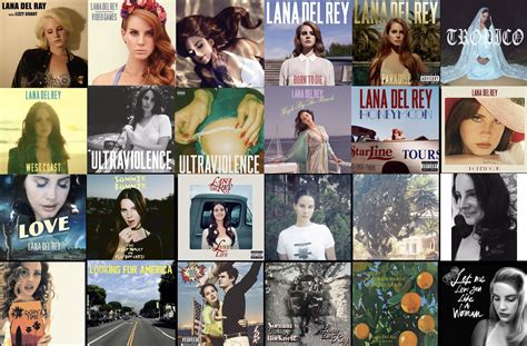 All (or most of) Lana’s artworks and covers throughout the years : r