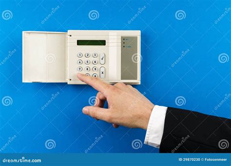 Alarmsystem som aktiveras arkivfoto. Bild av tangentbord - 29870230