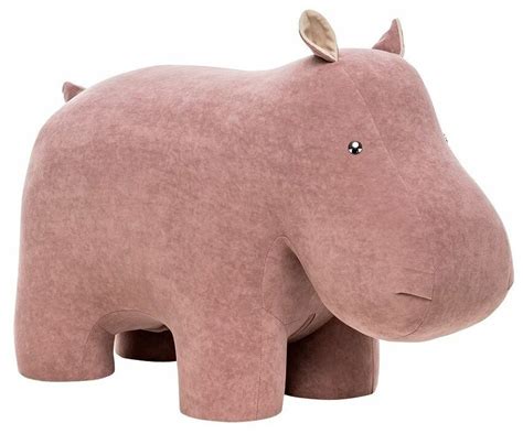 Пуфик в прихожую Hippo, ткань Omega 19/ Omega 02, детский пуф Бегемот ...