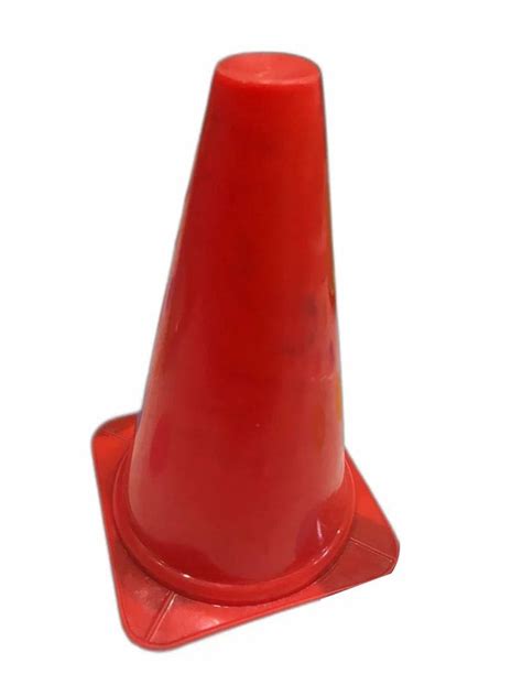 cylindrical orange red ground cone  sports practice light weight