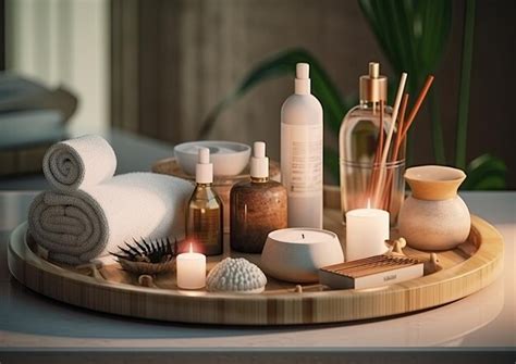 Premium AI Image | Spa accessory composition set photography