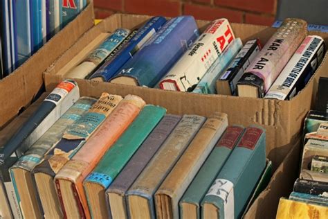 books  sale  boxes  stock photo public domain pictures