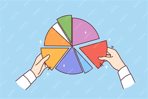 premium vector hands person  financial diagram demonstrating