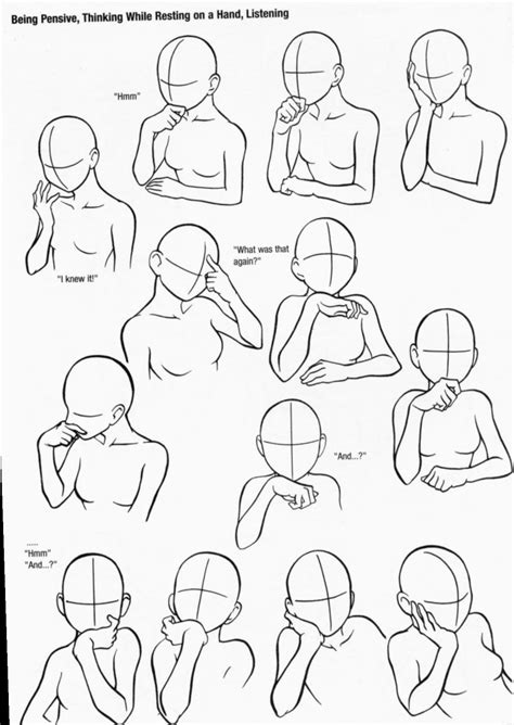 Anime Poses Reference Half Body | Hand gesture drawing, Drawings ...