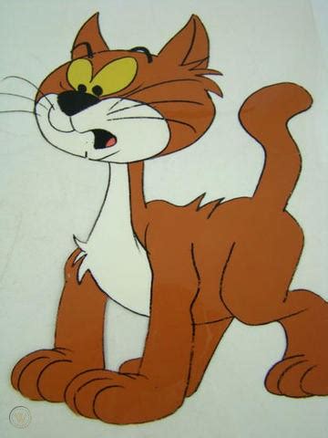 The Smurfs Azrael Cat Animation Cel Cartoon Art Vintage | #79329491