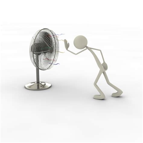 Bilder - Männchen gegen Ventilator
