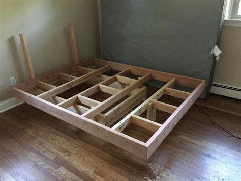 diy floating bed frames 1