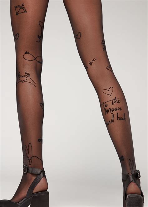 Collant Velati 30 Denari Love Flock - Calzedonia