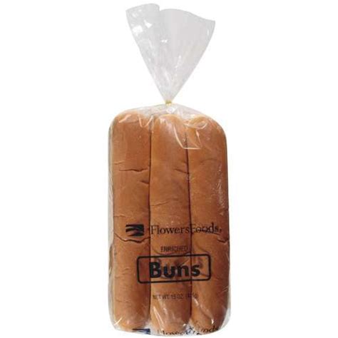 Flowers Foot Long Hot Dog Buns, 6 ct, 15 oz - Walmart.com - Walmart.com