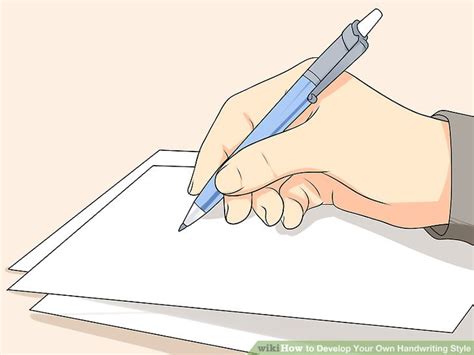 3 Ways to Develop Your Own Handwriting Style - wikiHow