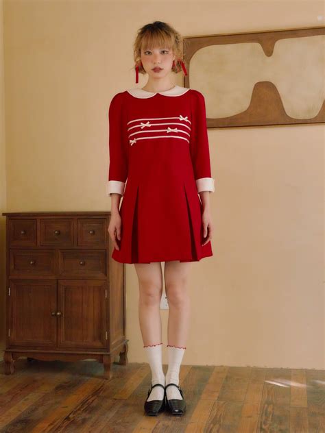 Doll Collar Velvet A-line Dress - ffringe | A line dress, Womens tennis