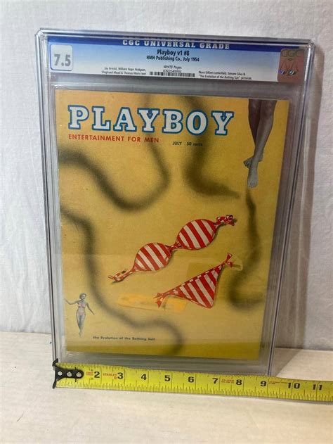 July 1954 "playboy" Magazine Cgc 7.5 Auction