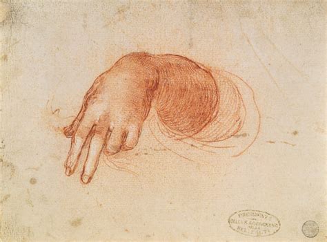 Study of a hand - Leonardo da Vinci as art print or hand painted oil.
