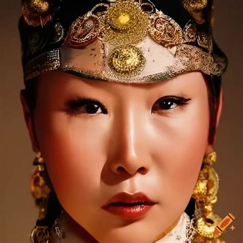 Beautiful portrait of a person from mongolia on Craiyon