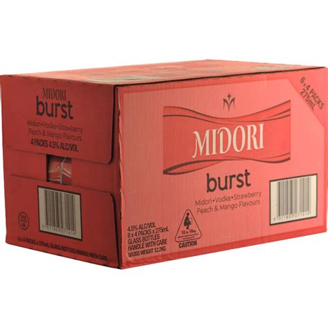 Midori Premix Burst 24x275ml | Woolworths