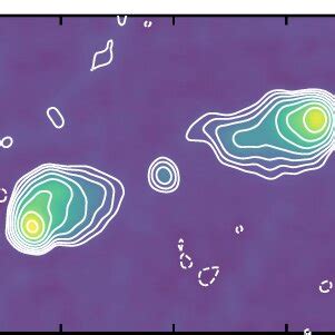 Image of Cygnus A, a bright radio galaxy, synthesised from 4 min and ...