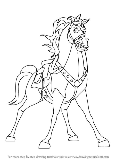 How to Draw Maximus from Tangled (Tangled) Step by Step ...