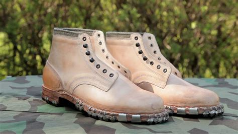 WWII History & Reenacting - German Repro Mountain Boots - Review! - YouTube