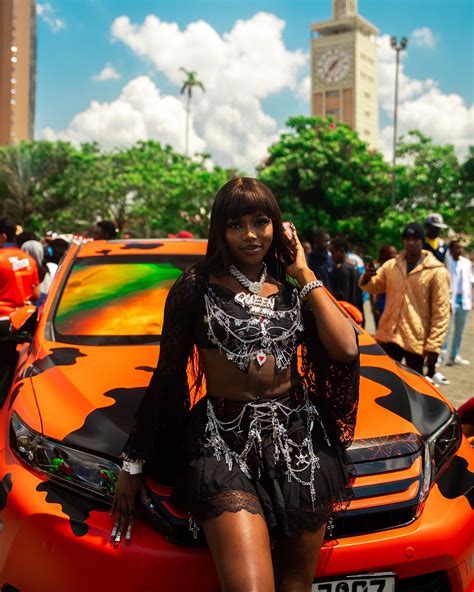 Only Fans Kenyan Model QUEEN TAHSHAAR's flashy Harrier is the talk of