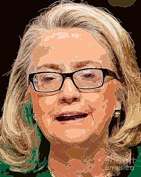 Hillary Clinton Portrait Digital Art by Keith Ryan - Fine Art America