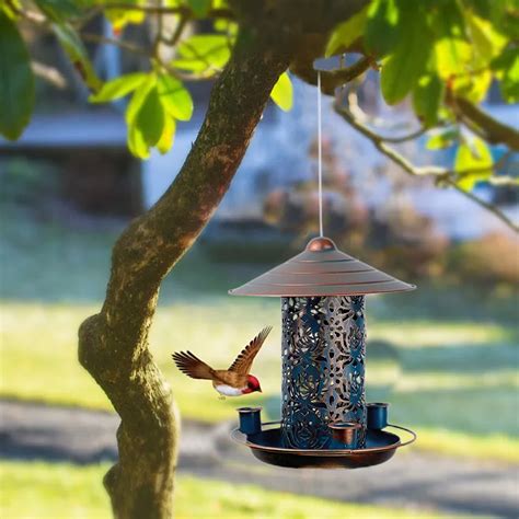 Aodebiao Solar Bird Feeder for Outdoors Hanging, Gifts for Mom Grandma