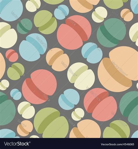 sphere seamless pattern abstract geometric vector image