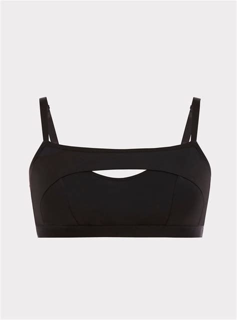 Plus Size - Tara Lynn - Microfiber Peekaboo Bralette - Torrid