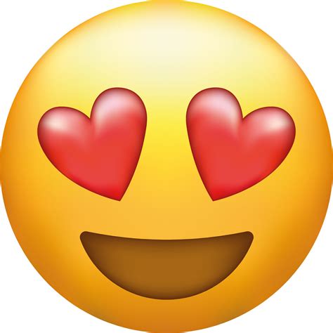 love struck emoji emoticon  heart shaped eyes  vector art